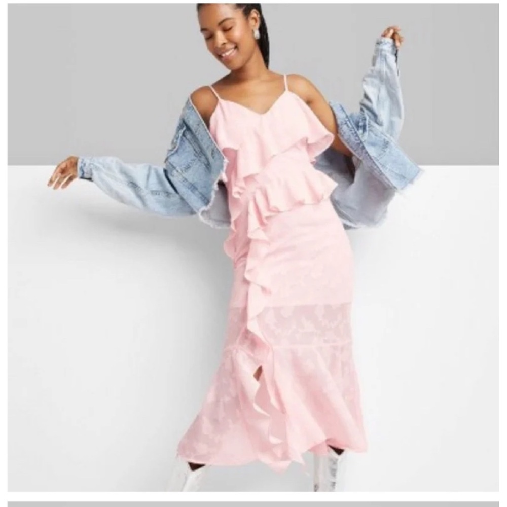 Women’s Ruffle Midi Dress Wild Fable